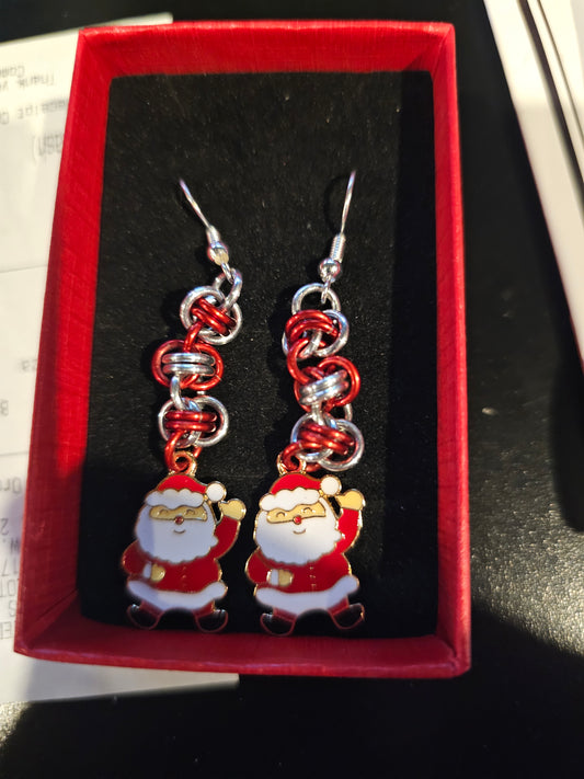 Sandy Clause Barrel Earrings