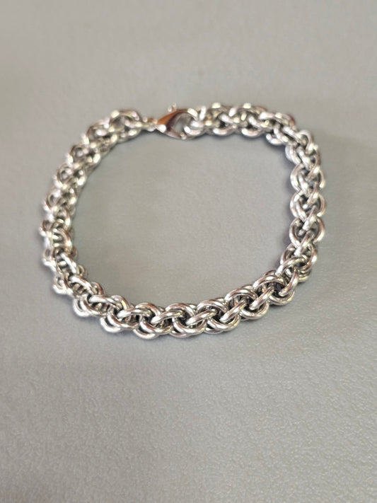 Bright Aluminum Jens Pind Linkage Bracelet – 18 SWG